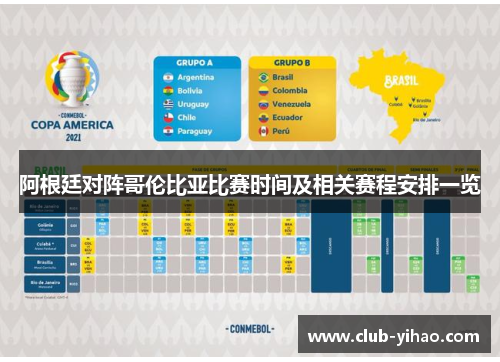 阿根廷对阵哥伦比亚比赛时间及相关赛程安排一览